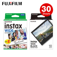 30Sheets Fujifilm Instax Wide Film White Edge Film And Black Film For Fujifilm Instax Wide Camera 100 200 210 300 Link Wide Film