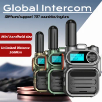 Global public network 4G walkie-talkie Handheld two-way mini walkie-talkie with flashlight unlimited distance of 5000 km