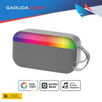 REXI Speaker Bluetooth Super Bass Lampu Bluetooth Speaker RGB