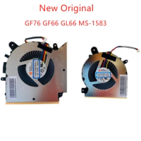 New Original Laptop CPU GPU Cooling fans For Msi Samurai GF76 GF66 GL66 MS-1583 Air cooling fan N459 N460 N477 Fan