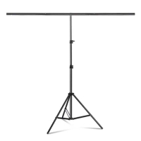 T-shape Metal Backdrop Background Stand Frame Support Multiple Sizes For Photography Photo Studio Video Cromakey Green Screen