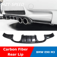 E90 Carbon Fiber Car Body Kit Rear Bumper Lip Diffuser Spoiler For BMW 3 Series E90 M3 Modification
