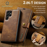 Luxury Magnetic Leather Case For Samsung Galaxy S8 S9 S10 Plus S20 Note 8 9 10 Plus 20 S21 S22 S23 Ultra Shockproof 2 IN 1 Cover