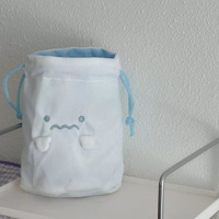 角落生物幽靈抽繩包可愛日系文具袋小眾雜物收納袋便攜防塵收納包