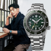 SEIKO 精工 Prospex 楊勇緯配戴 大谷翔平廣告款 三日鍊 GMT 潛水陶瓷機械錶 520送禮推薦-銀x綠/42mm(SPB381J1/6R54-00D0G)_SK045