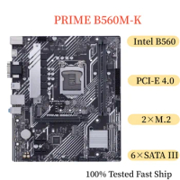 For ASUS PRIME B560M-K Motherboard 64GB LGA 1200 DDR4 Micro ATX Mainboard 100% Tested Fast Ship