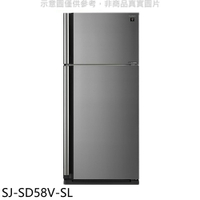 送樂點1%等同99折★夏普【SJ-SD58V-SL】583公升雙門冰箱回函贈.