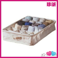 溫度居家【JS 珍昕】生活大師 森 棉麻感24分格整理盒 1入 約寬28x高8深45cm 限郵局配送 置物籃 收納箱