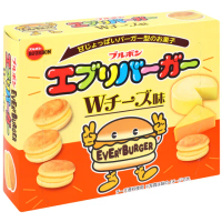 【Bourbon 北日本】漢堡夾心餅乾-起司風味58gx2入/組
