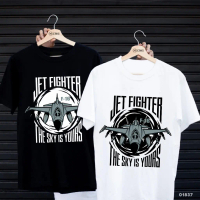 COD เสื้อยืดสกรีนลาย \ F-16 JET FIGHTER \" เสื้อยืดผ้า MICRO POLYESTER 100% เสื้อยืดผ้าไมโครโพลีเอสเ