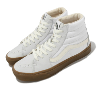 【VANS】休閒鞋 Sk8-HI VR3 男鞋 女鞋 白 灰 膠底 高筒 皮革 環保材質(VN0005UNFS8)