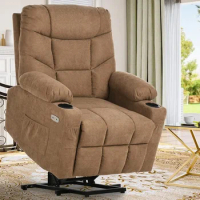 Spacious Seat Rocking Chair for Home Electric Power Lift Recliner Chair for Elderly USB Ports Leisure Chaise Longue Lounge Sofa