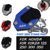 For HONDA Forza300 Forza350 Forza 300 350 NSS 125 250 Motorcycle Accessories Foot Side Stand Enlarge Extension Pad Shelf Parts