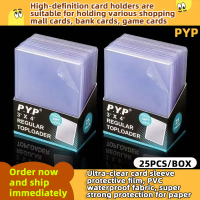 High-definition PVC card protective film Toploader For Cards 25 PCS High Clear Suitable for Pokemon 