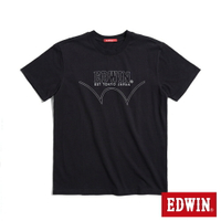 EDWIN 男款 前後反差短袖T恤 (黑色)