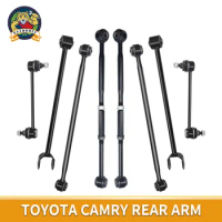 Svenubee 8pcs Rear Lower Control Arms Lateral Link Rod Sway Bar Set Kit for Toyota Camry Avalon 1997 1998 1999 2000 2001