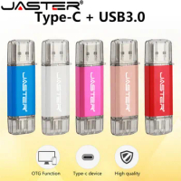 JASTER Hotsale OTG Usb Stick Type C Pen Drive 128GB 64GB 32GB 16GB USB Flash Drive 3.0 High Speed Pendrive for Type-C Device