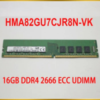 1Pcs For SK Hynix RAM 16G 16GB DDR4 2666 ECC UDIMM Memory HMA82GU7CJR8N-VK