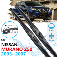Car Front Wiper Blades For Nissan Murano Z50 2003 2004 2005 2006 2007 Windshield Windscreen Brushes Accessories Brushes Washer