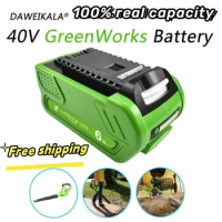 40V 18650 Li-ion Rechargeable Battery 40V 6000mAh for GreenWorks 29462 29472 29282 G-MAX GMAX Lawn Mower Power Tools Battery