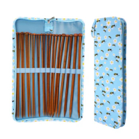 New Portable Stick Needles Bag Waterproof Knitting Needles Bag Daisy Crochet Needles Tote Bag For Sewing Tools Accessories Gift