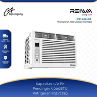 REIWA AC WINDOW PORTABLE REIWA 1/5 0,5 1 PK CW-0501RA CW-0901RA CW 0501RA 370 WATT LOW WATT AWETPEND