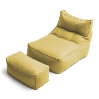 Bean Bag Modern Home Chaise Lounge Sofa With An Ottoman,bean bag chair,bean bag outer cover only