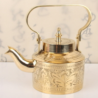 手工茶具復古養生茶壺家用泡茶壺純手工加工厚銅壺進口純銅茶水壺