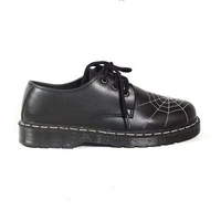 Shabaka - Sepatu Boots Pria 3 Hole Kulit Hitam Docmart Spider 40 Shabaka Sol JP