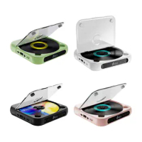 Home CD Player Rechargeable with LED Screen Portable CD Player Desktop CD Player for Friends Children Home Language Learners Car