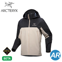 【ARC'TERYX 始祖鳥 男 Beta AR 防水連帽外套《黑/盧恩褐》】X000007082/防風外套/風雨衣/GTX