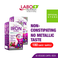 [2 Boxes] LABO Femme Iron Complex + Vitamin C Non Constipating No Metallic Taste For Tiredness & Fat