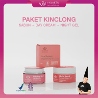 HIQWEEN PAKET KINCLONG ANTI FLEK SABUN + RETINOL NIGHT GEL + SHINING GLOW DAY CREAM Krim Siang Malam