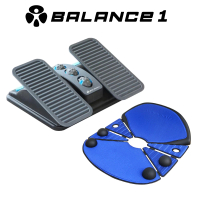 BALANCE 1 人體工學無段式按摩腳踏板+摺疊式按摩坐墊(腳底按摩 紓壓 正確坐姿 辦公室小物)