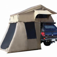 Quick setup canvas rooftop tent camping equipment