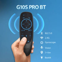 G10S Pro Air Mouse Voice Control BT Sensing 2.4GHz Wireless Smart Remote Control Gyroscope IR Learning for Android TV Box H96