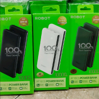 POWER BANK 10.000 mah RT 180S ORIGINAL ROBOT REAL kapasitas 10.000