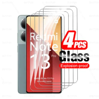 4Pcs Front Tempered Glass For Redmi Note 13 Pro 4G Screen Protector For Xiaomi Redmi Note 13 Pro 5G Note13 13Pro Note13Pro Glass
