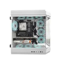 Sea View Room ATX Case Computer Case Desktop Console M-atx White Side Transparent Game Fan Underwate