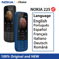 New Original Nokia 225 4G Mobile Phone Multilingual 2.4 Inch Dual SIM Cards Bluetooth FM Radio 1150mAh Feature Mobile Phone