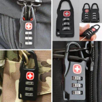 Outdoor Backpack Handbag Zipper Lock Alloy Material Combination Code Number Lock for Outdoor Travel Anti Theft