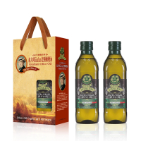 義大利Giurlani 老樹特級初榨橄欖油禮盒組(500mlx2瓶)