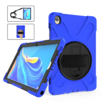 Armor Coque Case For Huawei Mediapad M6 10.8 2019 SCM-AL09/W09 Case 360 Hand Strap Shockproof Stand For Huawei M6 10.8" PRO