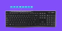 羅技K270無線鍵盤辦公吃雞游戲電腦鍵盤配件筆記本電腦配件