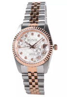 BONIA Bonia Sapphire - Jam Tangan Wanita - Silver Rosegold - Stainless Steel Bracelet - BNB10550-361