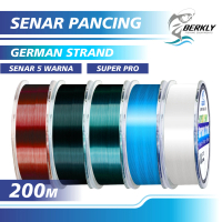 BERKLY - Tali Pancing Germany 200m 5Warna Bahan Nilon Halus Ikan Joran Umpan Reel