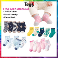Toyss 5Pcs Stoking Baby Girl Kids Socks Stokin Baby Boy Kids Sock Baby Socks Girl Stoking Baby Boy S