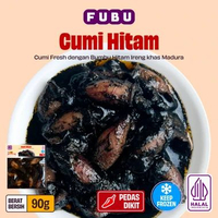 FUBU Cumi Hitam - Cumi Ireng Utuh Tinta Item Fresh khas Madura mirip Gentong Mas Pak Kris - Satu Por