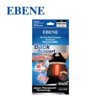 EBENE Bio-Ray Back Support Waist Belt Black 1 Piece