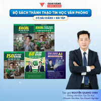 Combo 5 Sách Excel Từ Cơ Bản Đến Nâng Cao - Excel Power Query - 150 Thủ Thuật Excel - 68 Biểu Mẫu Ex